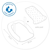 Doomoo cosy care – blaue Wickelauflage